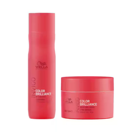 Wella Professionals INVIGO COLOR BRILLIANCE Shampoo 250 ml & Mask 150 ml Combo for fine/normal hair