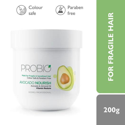 Godrej Professional Probio Avocado Nourish Mask (200g) - Eklipz