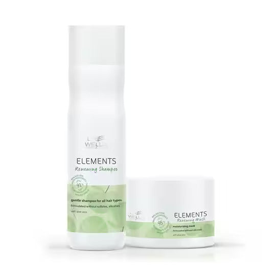 Wella Professionals Elements Sulfate free Renewing Shampoo 250 ml & Mask 150 ml Combo for all hair types
