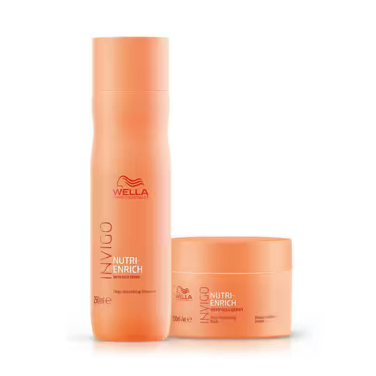 Wella Professionals Invigo Nutri Enrich Shampoo (250 ml) and Mask (150 ml) Combo for dry and damaged hair