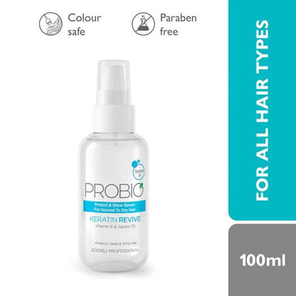 Godrej Professional Probio Keratin Revive Shine Hair Serum (100ml) - Eklipz