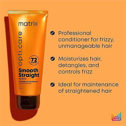 Matrix Opti.Care Professional Conditioner for Frizzy Hair with Shea Butter Upto 4 Days Frizz Control (196g) - Eklipz