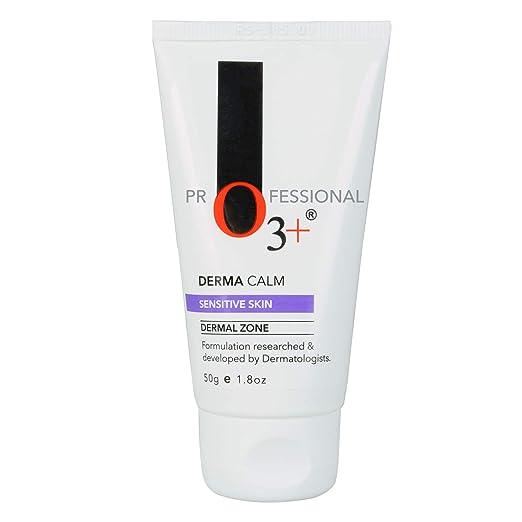 O3+ Derma Calm Smoothing &amp; Moisturizing Cream for Sensitive Skin Infused with Almond Oil, 50g - Eklipz