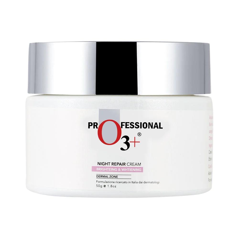 O3+ Night Repair Cream Brightening &amp; Glow Boosting Dermal Zone (50gm) - Eklipz