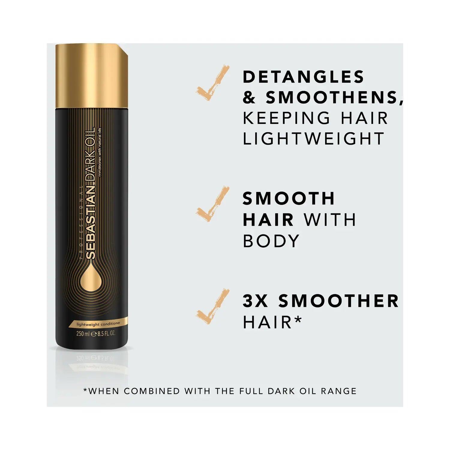 Sebastian Professional Dark Oil Lightweight Hair Conditioner (250ml) - Eklipz