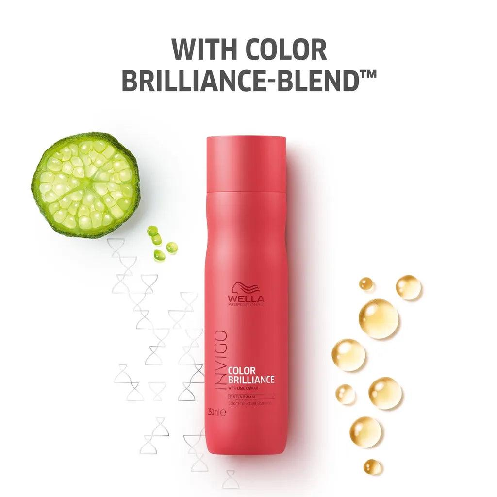 Wella Professionals INVIGO Color Brilliance Shampoo With Lime Caviar (250ml) - Eklipz